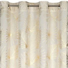 ZATEMŇOVACÍ ZÁVES NA KRÚŽKOCH ARIA 135X250 CM LISTY