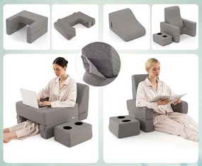 Súprava vankúšov na čítanie v 3 kusoch