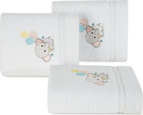 DETSKÝ BAVLNENÝ UTERÁK BABY50 SADA 6KS 50X90 CM BIELA