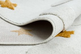 Detský koberec YOYO GD75 biely / oranžový - hviezdičky