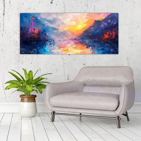 Obraz - Maľba krajiny (120x50 cm)