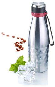 Svetlosivá cestovná antikoro-silikónová fľaša 550 ml Viva – Westmark