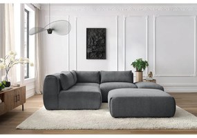 Sivá rohová pohovka (variabilná) Jeanne – Bobochic Paris