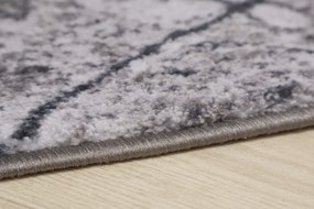 Spoltex, Behúň na mieru Marble 19 šedý, šíre 67 cm, šedá, chodba / predsieň