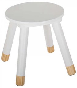 Biela detská stolička STOOL WHITE