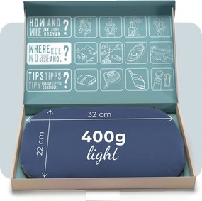 Cestovný podsedák MOSH Kamper light tmavomodrá / čierna