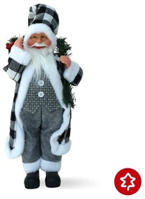 Santa Claus Silver 60 cm
