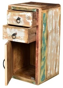 furniture-nabytek.cz - Masívna kúpeľňová zostava Calcutta z recyklovaného dreva, lakovaná, viacfarebná