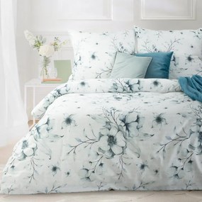 EUROFIRANY Bavlnená posteľná súprava s potlačou 220 cm x 200 cm viacfarebná 100 % bavlna