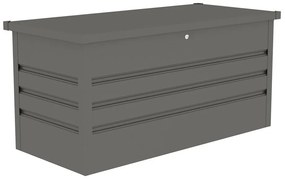 G21 Záhradný box Denver 400 L, metalický šedý plechový PE63900851