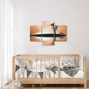 Obraz stromu na ostrove (90x60 cm)