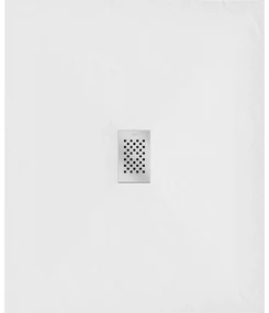Mexen Hugo, obdĺžniková sprchová vanička SMC 130 x 100 cm, biela, oceľová krytka, 42101013-X