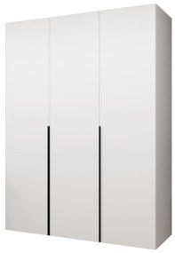 Šatníková skriňa 150 cm Alice 1 (biela + čierna). Akcia -60%. Vlastná spoľahlivá doprava až k Vám domov. 1126104