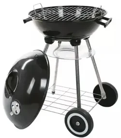 Gril záhradný okrúhly s krytom 38cm MIR230 na drevené uhlie