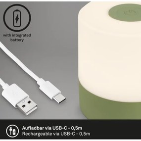 Briloner 7461019 - LED Stmievateľná nabíjacia stolná lampa LED/2W/5V IP44 zelená