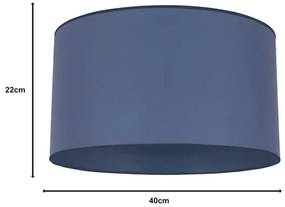 Duolla - Tienidlo univerzálne ROLLER E27 pr. 40 cm modrá