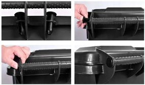 Sada odpadkových košov 120 l (4 ks)