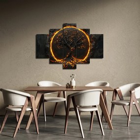 Obraz – Strom života v láve II. (150x105 cm)