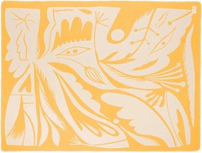 Žltá deka 165x200 cm Lino – noo.ma