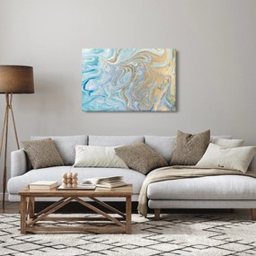 Obraz - Modrý mramor (90x60 cm)