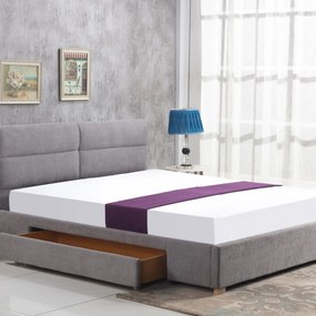 Manželská posteľ 160 cm Capaz (sivá) (s roštom). Vlastná spoľahlivá doprava až k Vám domov. 796752