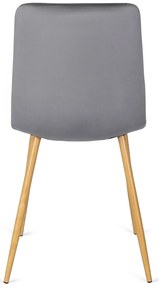 PROXIMA.store - Čalúnená jedálenská stolička FREDY FARBA: čierna, FARBA NÔH: chróm