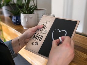 Nekupto Dekorace cedulka velká Vždy je správný čas na kávu Kafetearie