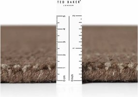 Hnedý ručne tkaný vlnený okrúhly koberec ø 160 cm Greenwich – Ted Baker