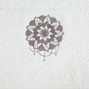 BAVLNENÝ UTERÁK SADA 30X50 CM, 50X90 CM, 70X140 CM KRÉMOVÁ