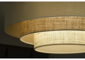 Duolla - LED Stropné svietidlo LUNETA LED/26W/230V pr. 60 cm 4000K krémová/hnedá