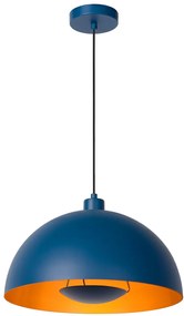 Lucide 45496/01/35 SIEMON - Závesné svietidlo - priemer 40 cm - 1xE27 - Modré