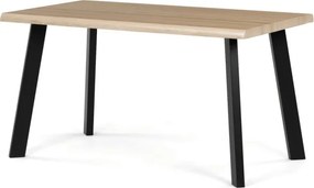 Jedálenský stôl 80x140 cm HT-F4514 OAK divoký dub
