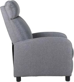 LuxuryForm DESIGN Televízne kreslo RUFO s polohovaním - sivé