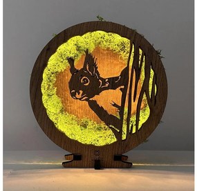 Li-Go 23625/DUB2 - LED stmievateľná stolová dekorácia LED/12W/230V 20x22 cm dub