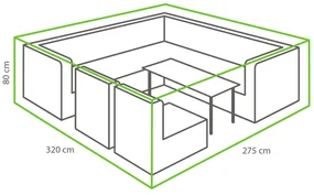 Ochranná plachta na sedaciu súpravu 320x275