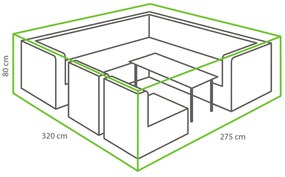 Ochranná plachta na sedaciu súpravu 320x275