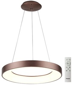 Azzardo AZ5011 - LED Stmievateľný luster na lanku SANTANA LED/80W/230V hnedá + DO