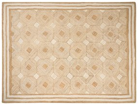Jutový koberec 300 x 400 cm béžový MENGEN Beliani
