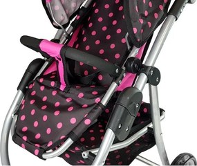 Alice Kočík 2 v 1 s taškou na prenos dieťaťa Black and Pink