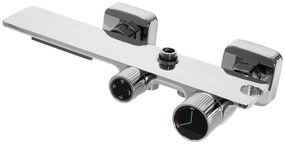 Rea Helix, nástenný sprchový set s termostatickou batériou a bidetovou spŕškou, chrómová, REA-P6620