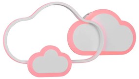 Biele detské svietidlo 52x25 cm Cloudy - Trio