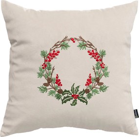 Obliečka na vankúš Winter Wreath 43x43 cm