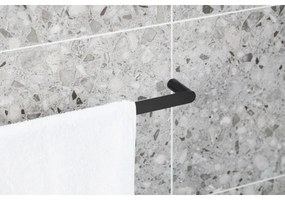 KFA Armatura 864-025-81 - Nástenný vešiak na uteráky 24 cm nerez/matná čierna