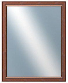 DANTIK - Zrkadlo v rámu, rozmer s rámom 80x100 cm z lišty ANGLIE hnedá (561)