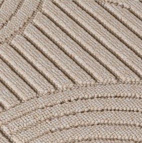 Ayyildiz 160x160 cm Kusový koberec Helix 2201 beige kruh, béžová, chodba / predsieň