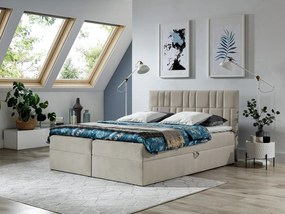 Kontinentálna posteľ Borneo 3, Rozmer postele: 140x200, Dostupné poťahy: Kronos 02