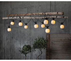 Čierna vonkajšia svetelná LED reťaz Star Trading Circus Maxi, dĺžka 5 m