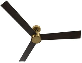 Lucci air 21610549- LED Stmievateľný ventilátor CLIMATE 12W/230V wenge/zlatá + DO