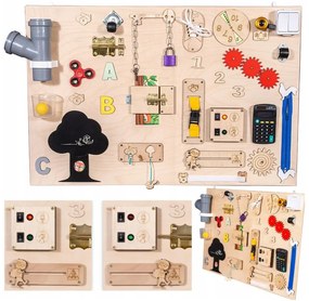 Interaktívna detská tabuľa - 75x50 cm - prírodná - typ 3