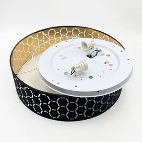 Stropné svietidlo ULLE 2xE27/15W/230V pr. 45 cm čierne